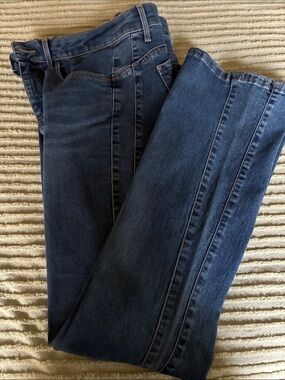 Riders by Lee Women's Straight Leg Jeans in Dark Blue Denim